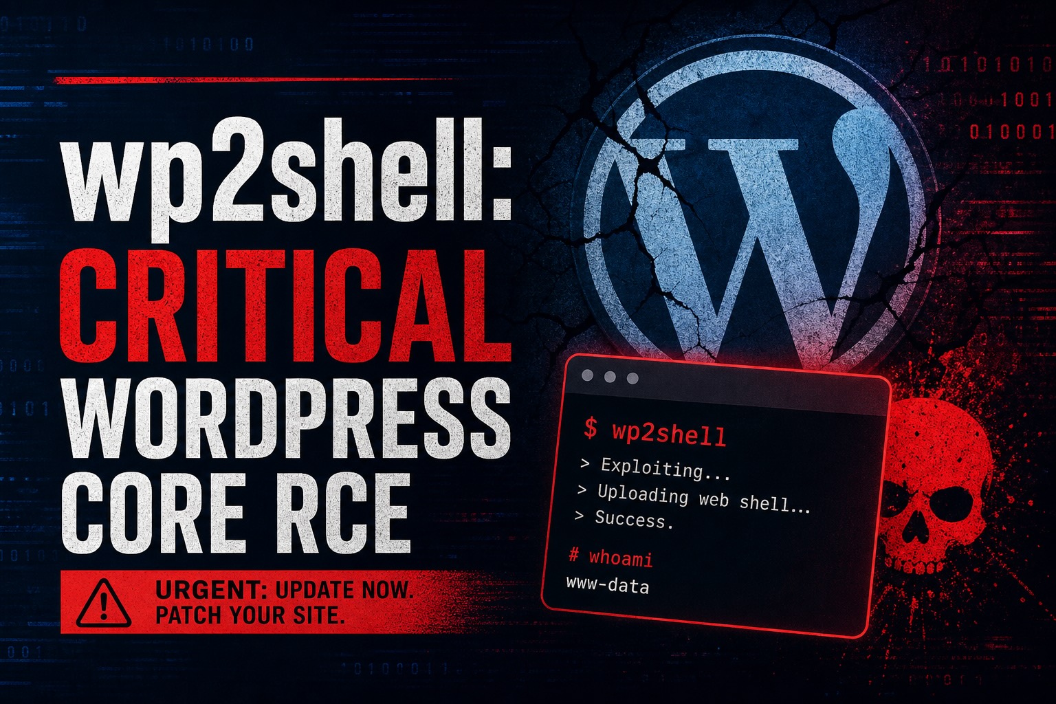 A serious WordPress security issue called wp2shell: here’s what to do
